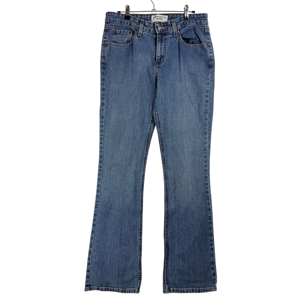 Levi Strauss Signature Bootcut Jeans Womens 8 Long Blue‎ Low Rise Y2K Western